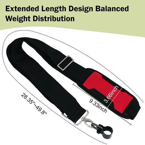 Shoulder Strap For M18 Quik Lok Trimmer And Power Head That Shifts Weight To Your Body With Cushioned Comfort, dimensions 28.35 to 48.8 inches