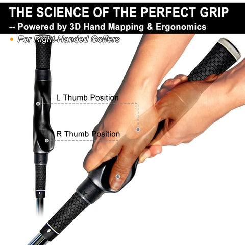 Grip Trainer For Golf Clubs Right Hand With Pro Ergonomic Design That Corrects Grip Posture Builds Muscle Memory and Improves Swing