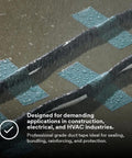Heavy Duty Duct Tape Outdoor Grade Slate Blue 48 Mm By 55 M Roll Pack, 12.1 Mil used in wet construction environment