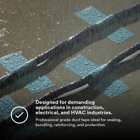 Heavy Duty Duct Tape Outdoor Grade Slate Blue 48 Mm By 55 M Roll Pack, 12.1 Mil used in wet construction environment
