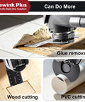 151 Piece Oscillating Tool Detail Sanding Pads Kit with 2 finger pads and 2 triangle pads, glue removal and cutting uses.