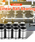 8-piece LM10UU linear bearings for 3D printers and CNC