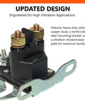 Direct Fit 12V Starter Solenoid Drop In Replacement For Bad Boy Zero Turn Mowers Trombetta OEM 852-1251-210-50 with copper studs
