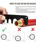 How to use Go No Go gauge with Copper Ring Crimping Tool Kit For F1807 Standards With Interchangeable Jaws and PEX piping