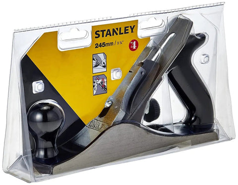 Professional Grade Handyman Number Four Smoothing Plane Built With Rock Solid Cast Iron Construction in packaging.