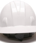 All Day Comfort Full Brim Hard Hat With 4 Point Ratchet Suspension, White, Medium, Lightweight HDPE Shell, Easy Fit Adjustment
