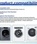 285753A Washer Metal Core Motor Coupling Replacement for Top Load Machines Premium Quality Direct Fit Snap In Easy Install DIY Friendly Non OEM Part That Fixes Will Not Start Will Not Agitate Or Will Not Drain, compatible washers