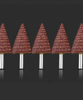 Premium 5 Pcs Cone Shaped Sanding Flap Wheels With 3mm And 6mm Shank for grinding, polishing metal and wood surfaces.