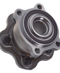 Front view of Rear Wheel Bearing And Hub Assembly For AWD SUVs Fits Nissan Pathfinder 2013 To 2020 Murano 2015 To 2023 Infiniti QX60 2014 To 2020 Infiniti JX35 5 Lug Hub.