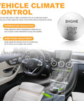 Vehicle dashboard with Push Start Button Cover Ignition Switch 2215450714 Compatible With Mercedes Benz C300 CLA250 display