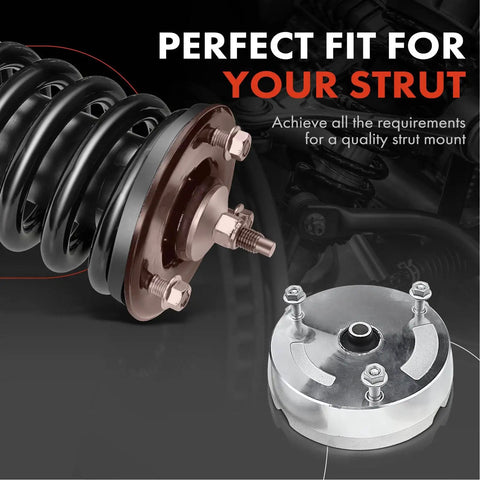 Front Suspension Strut Mount For BMW X5 2007 2013 And X6 2008 2014 with noise dampening, close-up with spring and mount detail.