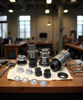 E Bike Hub Motor Axle Kit With 12mm Shaft Front Lock Nut Washer And Protective Cover 12mm shaft components on table