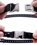 Connecting buckle of 3-4 Inch Biothane Bungee Dog Training Collar Strap For Educator Receivers ME-300 ET-300 ET-400 EZ-900