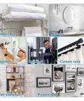 120 Piece Self Drilling Drywall Anchors Kit With Screws Zinc Alloy No Fuss Easy Install Heavy Duty Wall Fasteners For Quick Mounting On Drywall Plaster Or Concrete Surfaces, used for towel racks and shelves