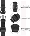 40 Inch Quick Release Nylon Straps With Buckles Adjustable And Beefy Heavy Duty Tie Down Straps UV And Wear Resistant Durable Black 4 Pack