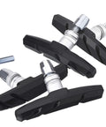 V Bike Brake Pads With Hex Nuts And Spacers Set 70 Mm Black Designed For Durable V Brakes Reducing Rim Wear And Sand Debris Easy To Install