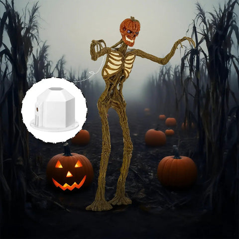 2 Pack 12 Ft Skeleton Replacement Parts with shoulder inserts and weather-resistant plastic, outdoor Halloween setup