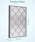 Replacement Filter For Air Purifier 6, Works With HE601 And HE602, 3 In 1 True H13 HEPA Filter, 2 Pack, size dimensions in cm and in