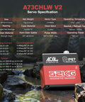 Beefy 32 Kg Cm Waterproof RC Steering Servo With Full Metal Gear Coreless Drive for 1/10 Scale RC Cars Boats Crawlers