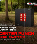 35 Inch Layered Foam Archery Target Block With Knockout High Roller Insert For Compound Bow And Crossbow Range Training Black Red outdoor setup.