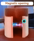 Under Desk Space Heater for Office and Home with Magnetic Opening and Timer Display in Living Room Setting
