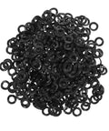 500 Pack Wave Washers Kit Spring Steel Compression Type Elastic Gaskets For Thrust Applications Prevent Loosening And Reduce Friction, assorted black wave washers