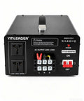 Straight Shooting Heavy Duty Step Up Voltage Converter Transformer Adjusting AC 110 To 220 Volts with double sockets and hardwired connections.
