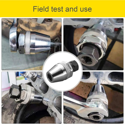 Broken Bolt Remover And Stud Extractor For One Quarter To One Half Inch Rounded Fasteners Rusted Or Painted Bolts shown in use