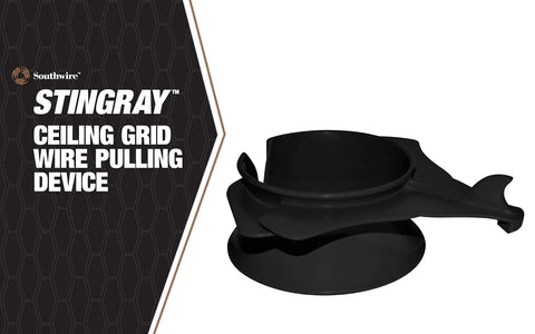 Stingray Drop Ceiling Cable Clip, Ultra Durable Plastic Construction, Smooth Interior For Frictionless Runs