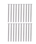 50 Pack M3 Stainless Steel Slotted Cheese Head Screws arranged in two rows for machine and DIY electronics use.