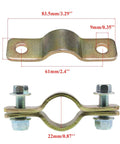 22mm universal clamps for 270mm Steering Wheel Steel Kit with 320mm rack pinion adjustable shaft for 110cc go kart