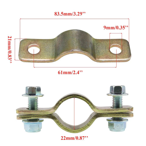 22mm universal clamps for 270mm Steering Wheel Steel Kit with 320mm rack pinion adjustable shaft for 110cc go kart