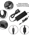 24V 8A Power Supply For Automotive Use From 100V To 240V AC To 24V DC 192W Output With 5.5mm 2.1mm Or 2.5mm DC Jack Connector shown in detail