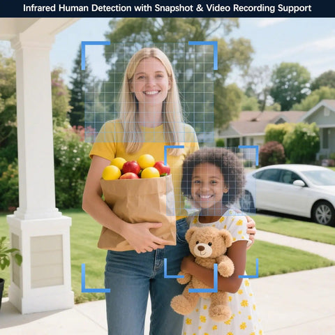 Video Smart Lock All In One Fingerprint Door Lock With Wide Angle Camera And Two Way Video Doorbell Wifi Deadbolt Indoor Screen and Smartphone App featuring Infrared human detection.