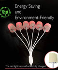 Rechargeable Flameless Votive Candles With Remote And Timer, 12 Pack Warm White Electric Tea Lights USB charging hub.