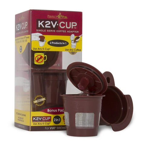 Reusable Coffee Pod For Keurig Vue Coffee Makers, Brew Your Own Fresh Coffee, Save Dough And Cut Waste, Includes Adapter And Reusable Filter
