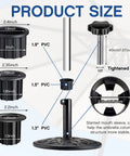 Patio Umbrella Base Ring Plug Set with Hole Bases in 1.25 in 1.5 in and 1.9 in for Replacement Parts Pack includes M8 screws