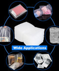 Pro Grade Protective Bubble Pouch Wrap Bags 8x10 Inch 30 Pack displayed with various packaging applications