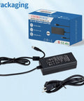 12V 5A Power Supply Adapter 60W With 100 240V AC Input To DC 12V Output For LED Strips CCTV Cameras Routers TV Boxes Webcams Speakers And More No Fuss Plug And Play Safe Stable black adapter with EU plug and packaging