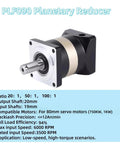 High Torque Planetary Gearbox Reducer With 100 To 1 Gear Ratio For 80mm Servo Motor 19mm Input Shaft 20mm Output Shaft Backlash Under 12 Arcmin