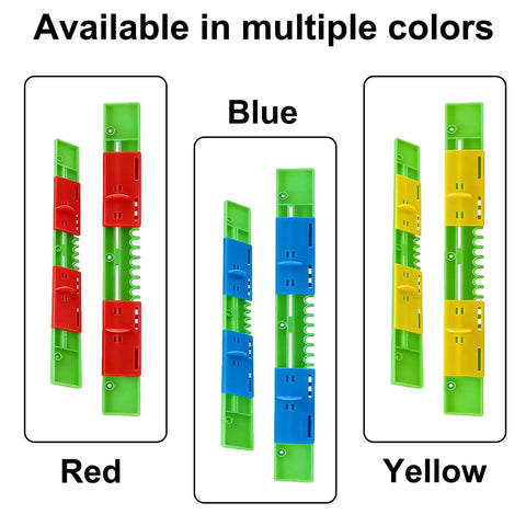 Six Pack Beehive Entrance Reducer Kit With Adjustable Sliding Gate For 10 Frame Hives, Red Blue Yellow Colors, Tough Plastic