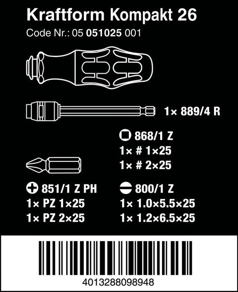 Diagram of 7 In 1 Bitholding Screwdriver With Extendable Bayonet Blade Rapidaptor Quick Release Chuck Built In Bit Storage And Pouch