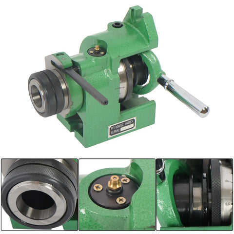 Rugged 5C Collet Spin Index Fixture Delivering Badass Stability And Dead Easy Vertical Or Horizontal Milling Setup For Hard Core Shop Floors Today Precision Ground, green manual mill fixture.