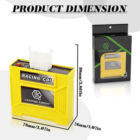 DC CDI Box High Performance Racing Part With Digital Adjustable 9 Ignition Curves for CG125, CG150, CG250 dimensions
