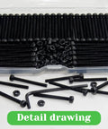 140 Pieces M3x30mm Hex Socket Head Cap Screws Bolts Made From Carbon Steel With Black Oxide Finish Allen Drive Full Threads