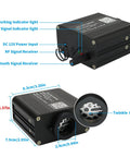 Dimensions and features of 16W Twinkle Starlight Headliner Kit With Sound Activated Mode, 600 Fiber Optic Strands, RGBW lights, app control