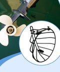 Top Rated Outboard Machine Propeller Protective Cover Hardware Marine Thruster Shield for 7.5HP 9HP engines with durable metal.