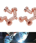 9 8211 Brass Plasma Cutting Torch Nozzle For SL60 SL100 60A Replacement Pro Grade Brass Tip shown in pack of 10