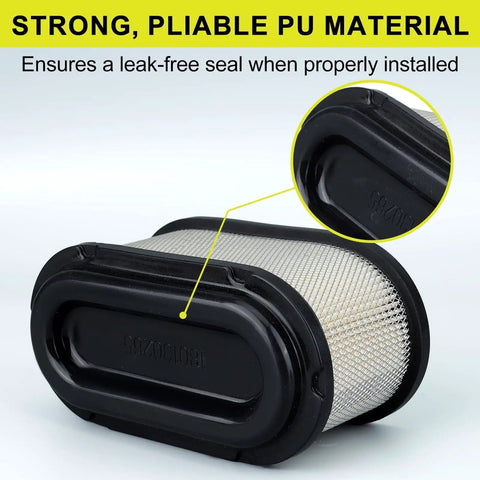 Air Filter Maintenance Kit For Timecutter Riding Mowers Includes 127-9252 And 136-7806 Filters Pre Cleaner 127-9288 And Oil And Fuel Filter Fits Toro Timecutter SS5000 Series For Easy Tune Up And Peak Performance, black PU air filter close-up