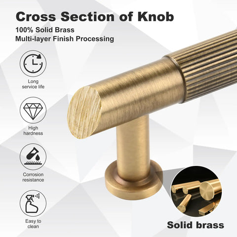 Cross section of five pack antique brass cabinet pulls 5 inch solid brass dresser drawer handles for your cabinets cupboards wardrobes closets and vanities durable hardware